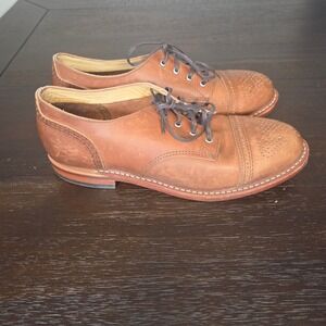 Red Wing Hazel Oxford Shoes Womens 8B Brown Leather Heritage Brogue Made USA